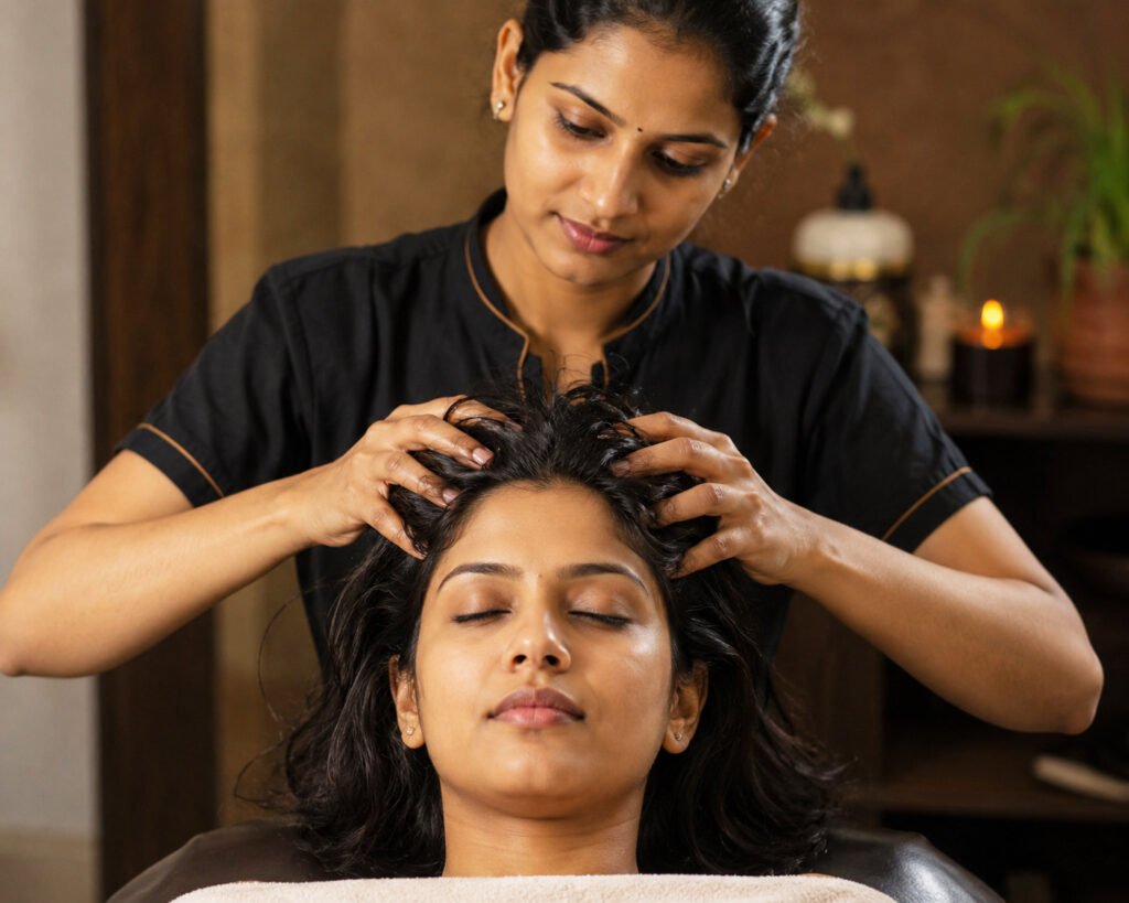 Professional head and foot massage service at home in Dehradun for relaxation and wellness