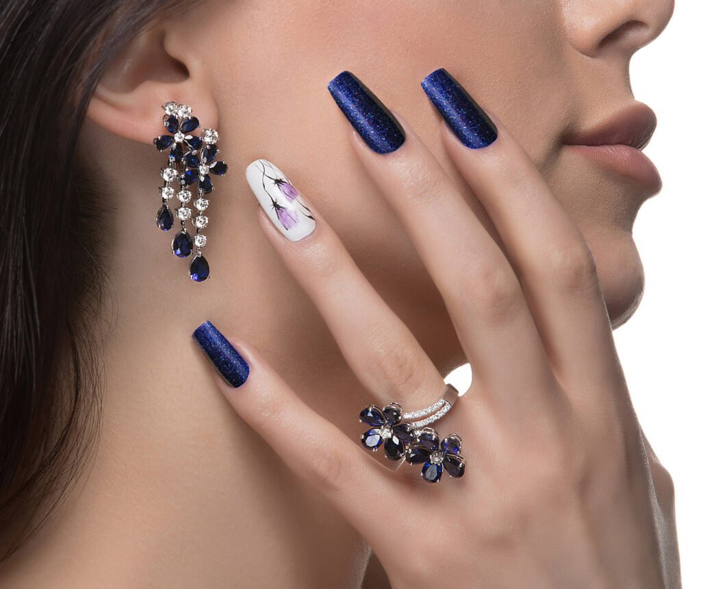 Professional gel nail extension and nail art service at home in Dehradun