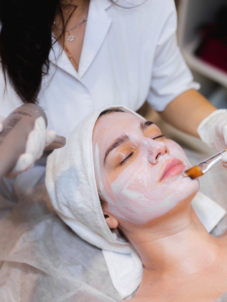 Beauty expert providing face bleach and detan treatment at home in Dehradun for brighter, refreshed skin